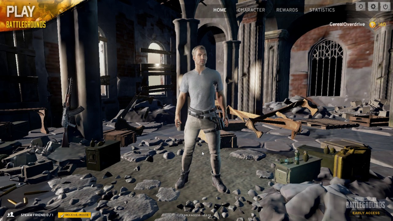 PUBG main menu